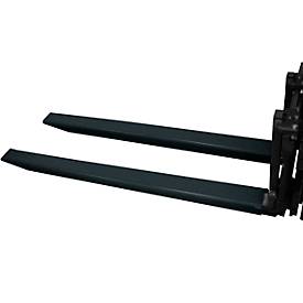Gabelverlängerung, L 2000 x B 120 x 50 mm, schwarz