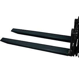 Gabelverlängerung, L 2000 x B 125 x 50 mm, schwarz