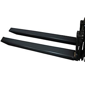Gabelverlängerung, L 2000 x B 150 x 50 mm, schwarz