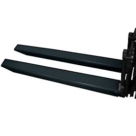 Gabelverlängerung, L 2000 x B 150 x 70 mm, schwarz