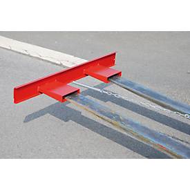 Gabelzinkenschild, gemäß StVZO ° 30 c (1), lackiert