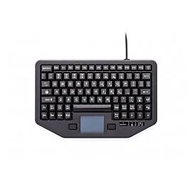 Gamber-Johnson iKey Full Travel - Tastatur - mit Touchpad - hinterleuchtet