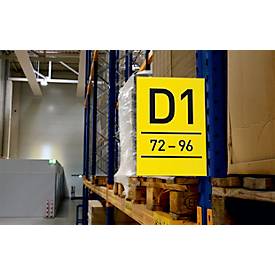 Gangschild Durable, A4-Hochformat, magnetisch, PET-Hartfolie, transparent, 10 Stück