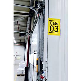 Gangschild Durable, A4-Hochformat, magnetisch, PET-Hartfolie, transparent, 10 Stück