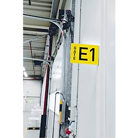 Gangschild Durable, A4-Querformat, magnetisch, PET-Hartfolie, transparent, 10 Stück