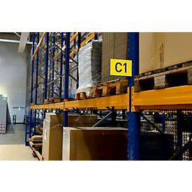 Gangschild Durable, A5-Querformat, magnetisch, PET-Hartfolie, transparent, 10 Stück