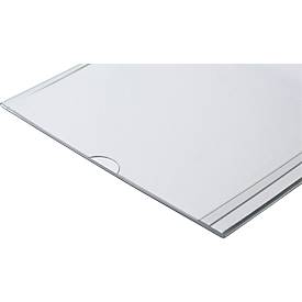 Gangschild Durable, Format 149 x 149 mm, magnetisch, PET-Hartfolie, transparent, 10 Stück