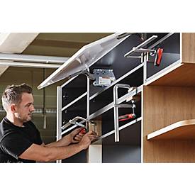 Ganzstahlschraubzwinge GZ-KG Spann-W.400mm A.120mm 2-K-Klappgriff