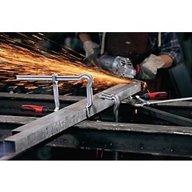 Ganzstahlschraubzwinge OMEGA Spann-W.600mm A.120mm 2-K-Griff BESSEY