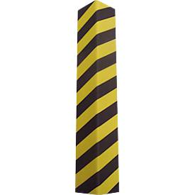 Garagen Eckenschutzprofil Mottez, für den Innenbereich, selbstklebend, waschbar, L 780 x B 125 x H 25 mm, PU-Schaumstoff, gelb-schwarz