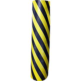 Garagen Wandschutzpolster Mottez, für den Innenbereich, selbstklebend, waschbar, L 1,5 m x B 1000 x H 10 mm, PU-Schaumstoff, gelb-schwarz