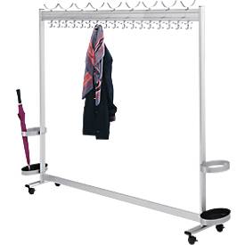 Garderobe multiline, B 1800, 18 Hut-/68 Mantelhaken