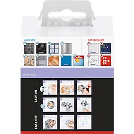 Garderobenhaken tesa Moon, Befestigung ohne Bohren, inkl. Klebelösung, ablösbar, Edelstahloptik