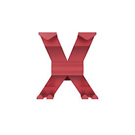 Garderobenhaken WGX, B 145 x T 157 x H 175 mm, Feinstruktur, recyceltes Aluminium, diverse Farben