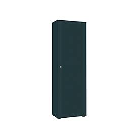 Garderobenschrank, 1-türig, B 60 cm, 5OH, graphit