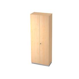 Garderobenschrank, 2 Ablagen, B 800 x T 420 mm, Ahorn-Dekor