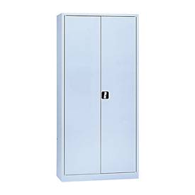 Garderobenschrank, mit Mitteltrennwand, lichtgrau/lichtgrau