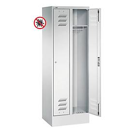 Garderobenspind OTTOKIND, antimikrobiell, abschließbar, mit Sockel, versch. Größen, reinweiß