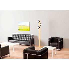 Garderobenständer Easycloth, aus Massivholz, mit Schirmhalter, schwarz