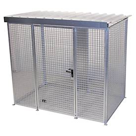 Gasflaschen-Container für 60 Flaschen, mit Dach