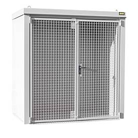Gasflaschencontainer BAUER GFC-B M1, B 1175 x T 2120 x H 2265, für 28 Gasflaschen, feuerbeständig, abschließbar