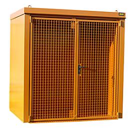 Gasflaschencontainer BAUER GFC-B M2, B 1570 x T 2125 x H 2265, für 35 Gasflaschen, feuerbeständig, abschließbar