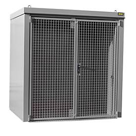 Gasflaschencontainer BAUER GFC-B M2, B 1570 x T 2125 x H 2265, für 35 Gasflaschen, feuerbeständig, abschließbar