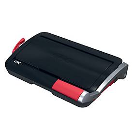 GBC CombBind CB12, manuelles Bindegerät, 12 Blatt Stanzen, 165 Seiten, 19 mm Plastikrücken, Auffangschale