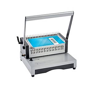 GBC CombBind CB25 Pro – A4 Bindegerät, 25 Blatt stanzen, 500 Blatt binden, Kunststoffkamm bis 51 mm, Metall, silber
