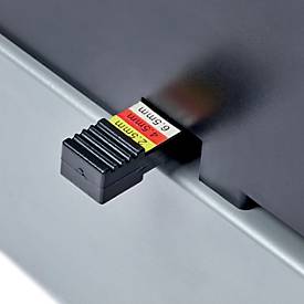 GBC CombBind CB25 Pro – A4 Bindegerät, 25 Blatt stanzen, 500 Blatt binden, Kunststoffkamm bis 51 mm, Metall, silber