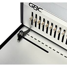 GBC CombBind CB30E Pro – Bindegerät, 500 Blatt, 30 Blatt Stanzleistung, A4, versenkbare Stanzstifte, silber