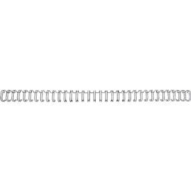 Image of GBC Drahtbinderücken WireBind, A4, 34 Ringe, 11 mm für max. 100 Seiten, 100 Stück, schwarz