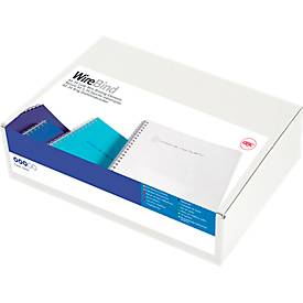 GBC Drahtbinderücken WireBind, A4, 34 Ringe, 14 mm für max. 125 Seiten, 100 Stück, schwarz