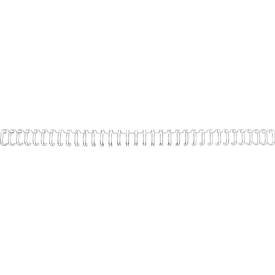 GBC Drahtbinderücken WireBind, A4, 34 Ringe, 5 mm für max. 35 Seiten, 100 Stück, silber