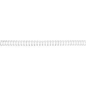 GBC Drahtbinderücken WireBind, A4, 34 Ringe, 8 mm für max. 70 Seiten, 100 Stück, silber