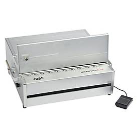 GBC MagnaPunch Elite Pro Stanzmaschine, halbautomatisch, Schnellwechselsystem, robust, silberfarben