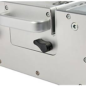 GBC MagnaPunch Elite Pro Stanzmaschine, halbautomatisch, Schnellwechselsystem, robust, silberfarben