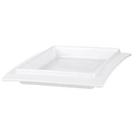 Gebäckschalen Betty, Hart-Porzellan, L 295 × B 235 mm, Spülmaschinenfest, weiß, 8 Stück