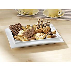 Gebäckschalen Betty, Hart-Porzellan, L 295 × B 235 mm, Spülmaschinenfest, weiß, 8 Stück