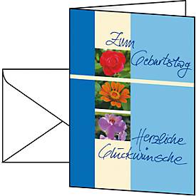 Image of Geburtstagskarte Trio, A6, 10 Stück
