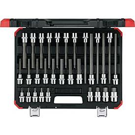 GEDORE RED Steckschlüsselsatz R6800 3030, 30-teilig, 1/2 Zoll, Innensechskant, CV-Stahl, SW 5-19 mm