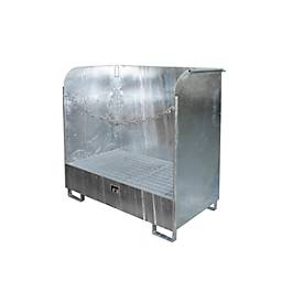 Gefahrstoff-Depot Typ GD-A BAUER, Stahl, für Innenbereich, 220 I Auffangvolumen, div. Ausführungen