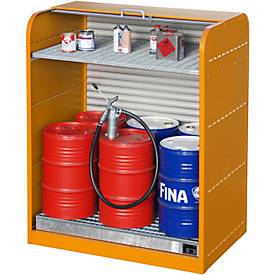 Gefahrstoff-Rollladenschrank, Typ RSG-2, orange RAL2000