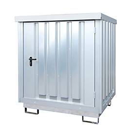 Gefahrstoffdepot Bauer TYP GD-E 2, abschließbar, Kap. 2 x 200 l Fässer, verzinkt