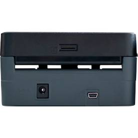 Geldscheinprüfer ratiotec® Smart Protect, EZB-Standard, IR/MG/MT/SD, 3 Währungen, LED-Balkenanzeige & Warnsignal, USB/microSD, Netzkabel, schwarz