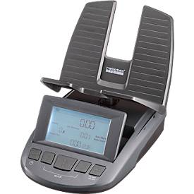 Geldwaage ratiotec® RS 2000, für Münzen & Banknoten, Währungsoptionen EUR/GBP/CHF, USB-Anschluss, Wechselgeld, L 190 x B 130 x H 148 mm, anthrazit