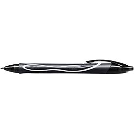 Gelschreiber BIC Gel-ocity Quick Dry, Druckmechanik, gummierter Schaft, Strichstärke 0,3 mm, 12 Stck., Schreibfarbe schwarz
