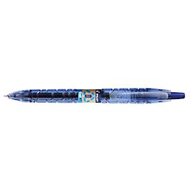 Gelschreiber PILOT Bottle 2 Pen BeGreen, blau, Strichbreite 0,4 mm, dokumentenecht, nachfüllbar, Druckmechanik, 89 % Recyclingmaterial