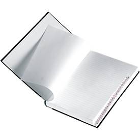 Geschäftsbuch, liniert m. Register, A4, 96 Blatt