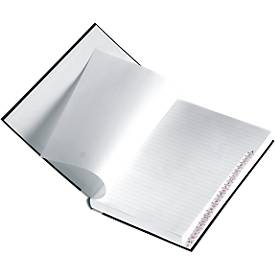 Geschäftsbuch, liniert m. Register, A5, 96 Blatt